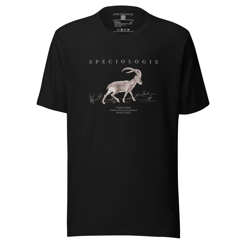 Pyrenean Ibex Black T-shirt